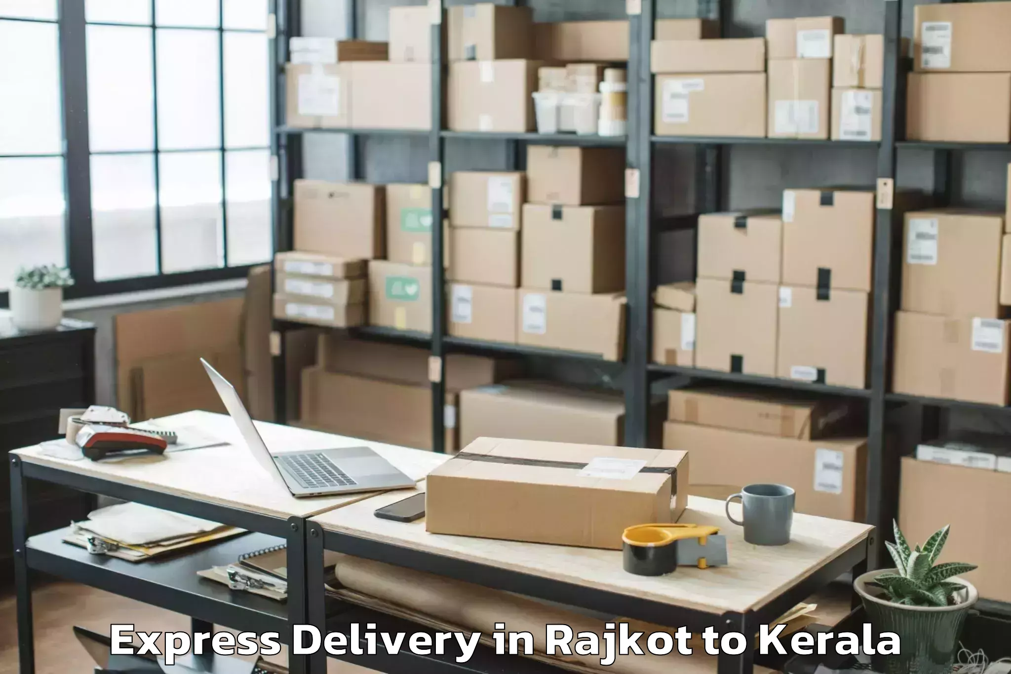 Hassle-Free Rajkot to Irinjalakuda Express Delivery